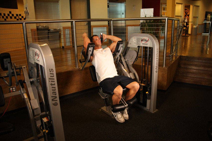 Ab Crunch Machine position 1