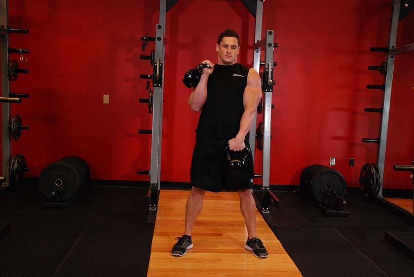 Alternating Hang Clean position 2