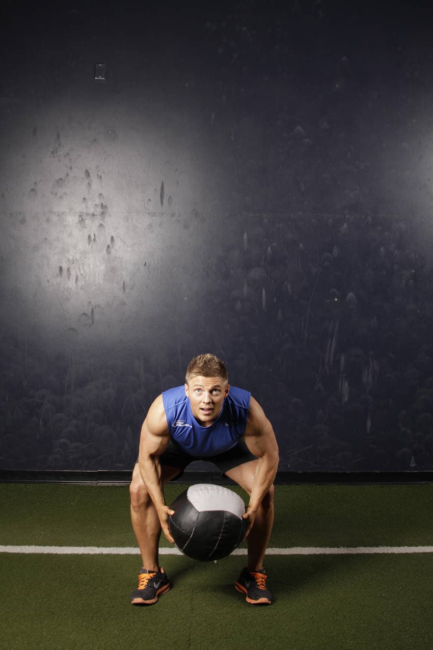 Backward Medicine Ball Throw position 1