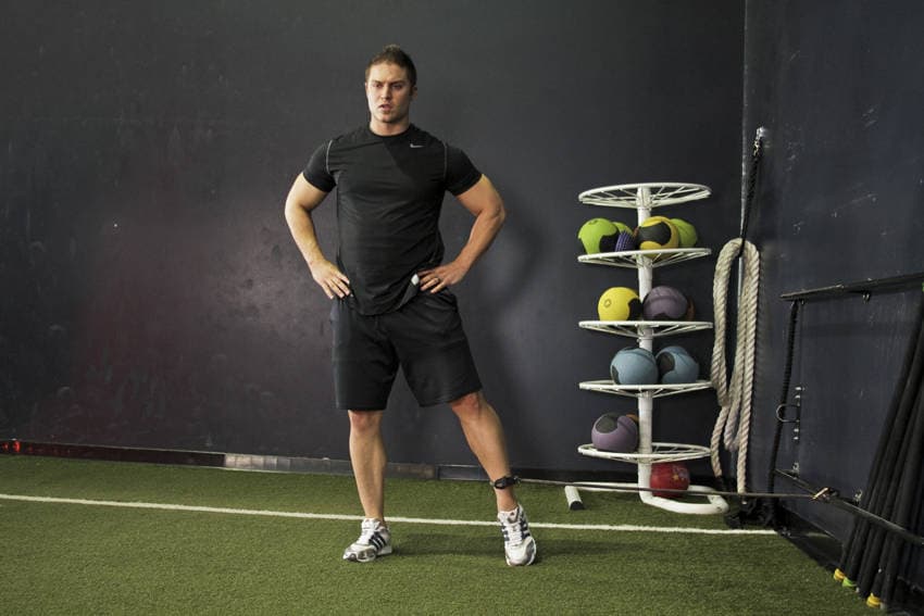 Band Hip Adductions position 1