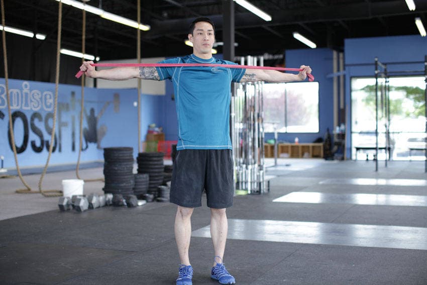 Band Pull Apart position 2