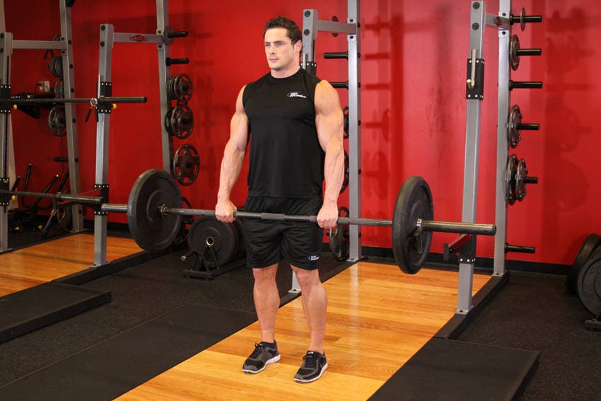 Barbell Deadlift position 2