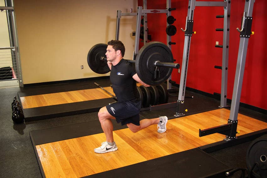 Barbell Lunge position 2