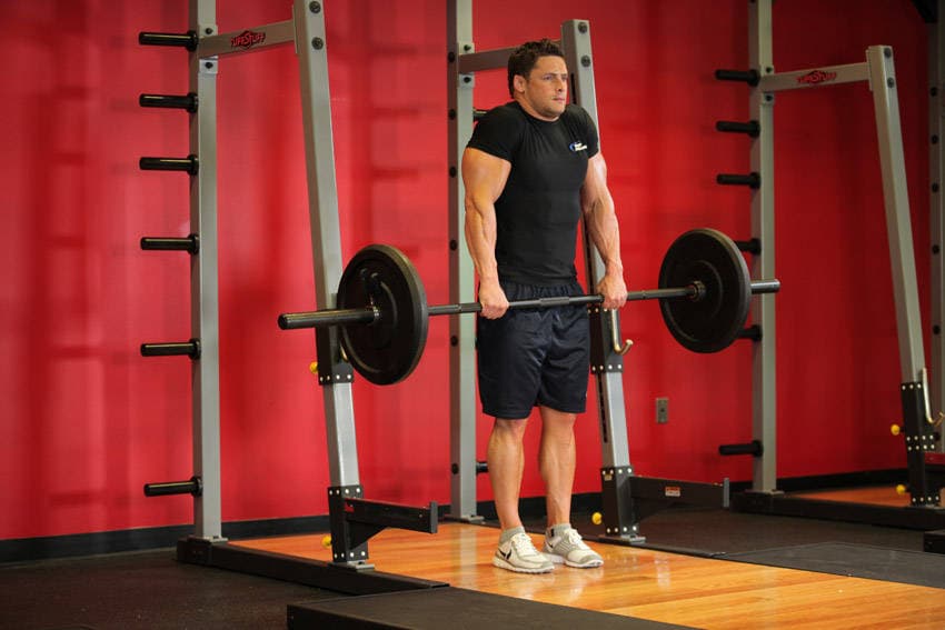 Barbell Shrug position 2