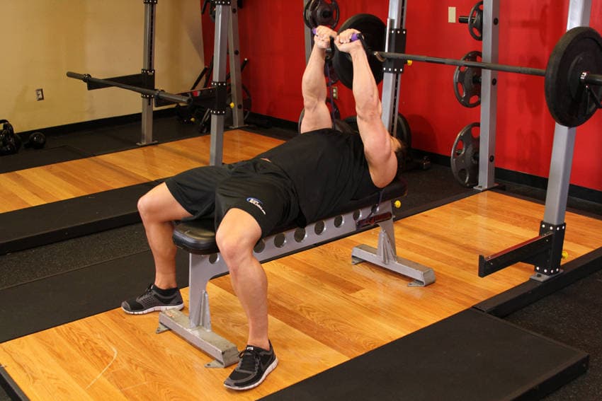 Bench Press - With Bands position 2