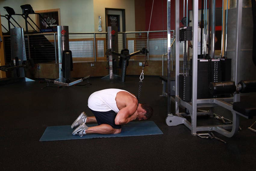 Cable Crunch position 2