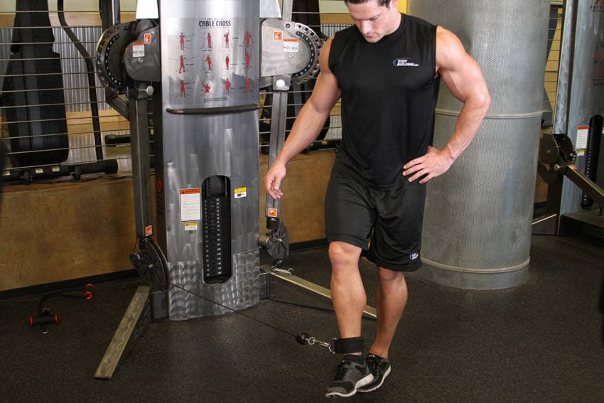 Cable Hip Adduction - ending position