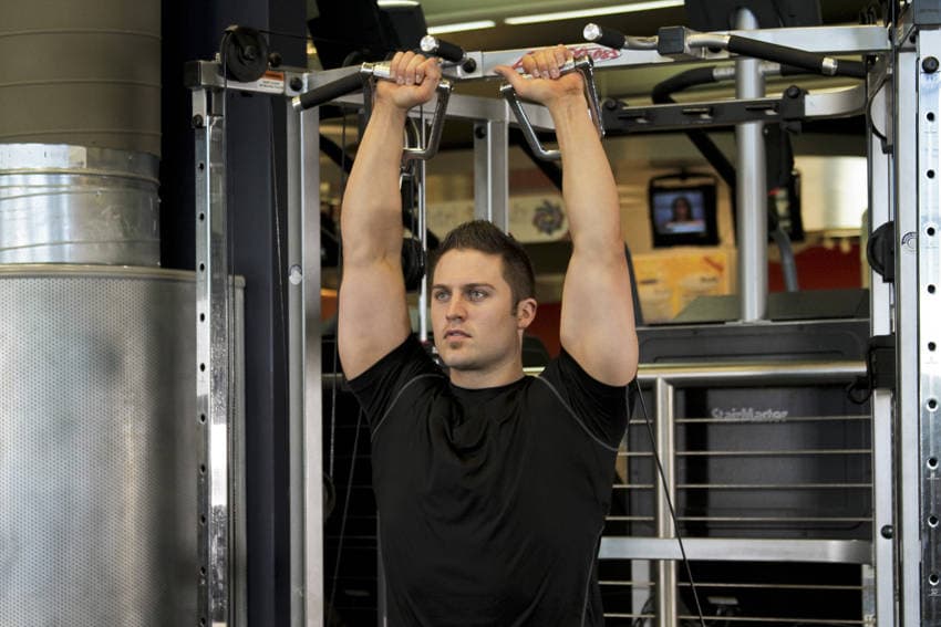 Cable Shoulder Press position 2