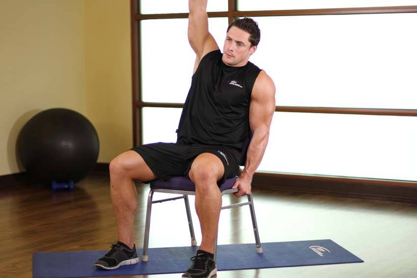 Chair Lower Back Stretch position 2