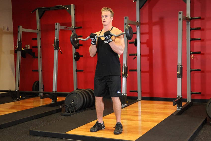 Close-Grip EZ Bar Curl position 2