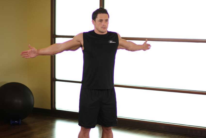 Dynamic Chest Stretch - ending position