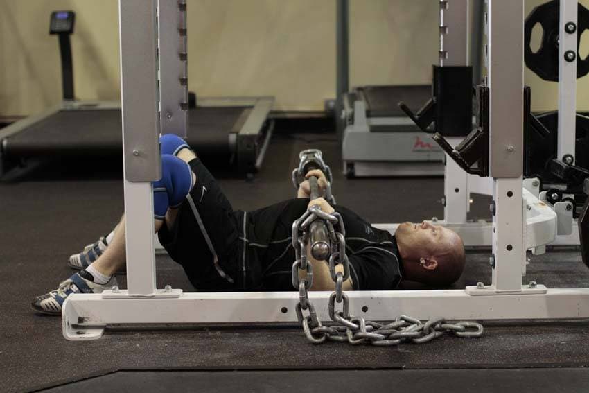 Floor Press with Chains position 2