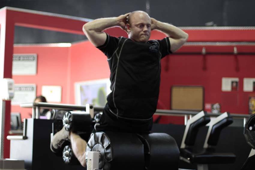 Glute Ham Raise position 2