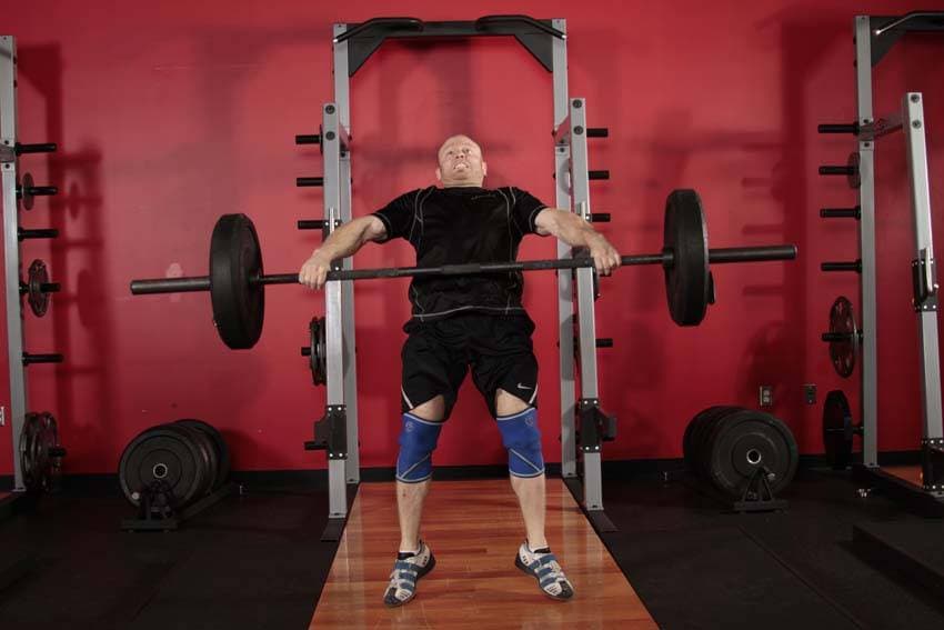 Hang Snatch - Below Knees - ending position