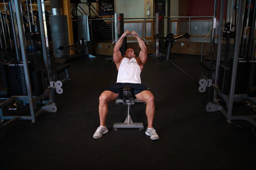 Incline Cable Flye - ending position