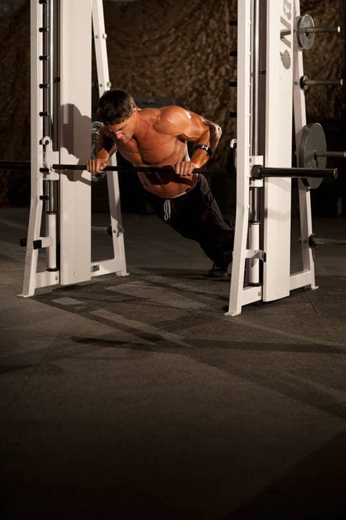 Incline Push-Up Medium - ending position