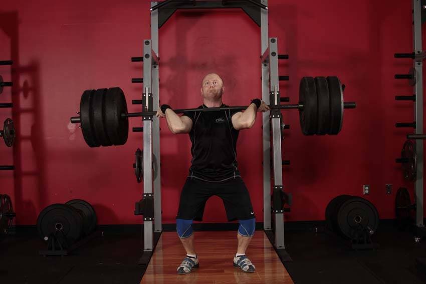 Jerk Dip Squat - ending position