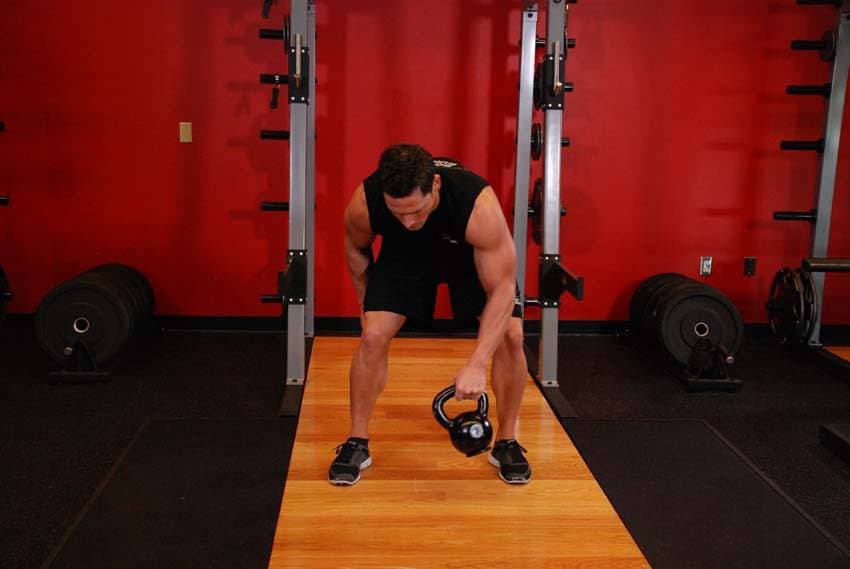 Kettlebell Figure 8 position 2