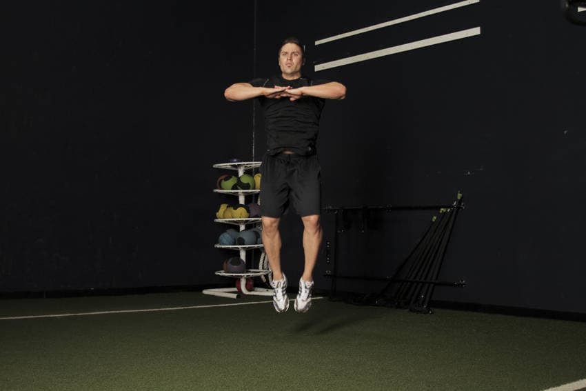 Knee Tuck Jump position 2