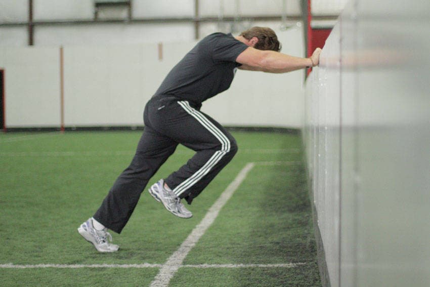 Linear Acceleration Wall Drill - ending position