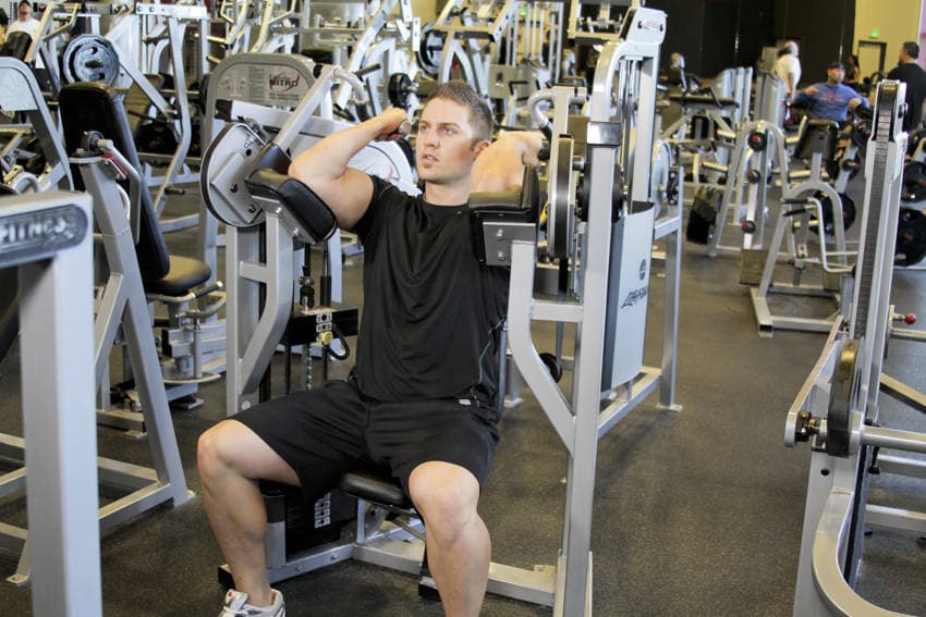 Machine Bicep Curl - ending position