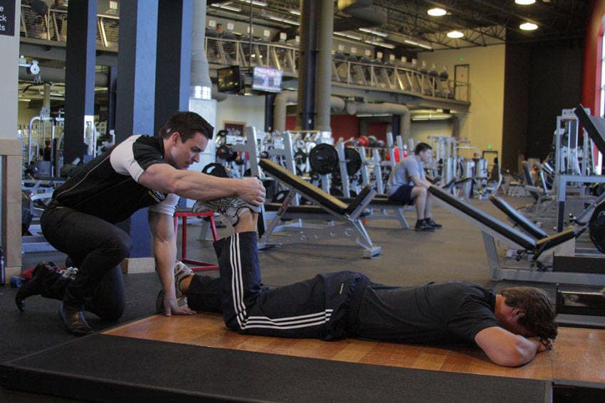 Prone Manual Hamstring - ending position