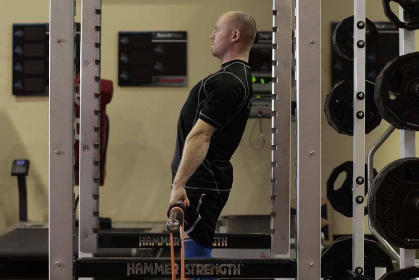 Rack Pull with Bands position 2