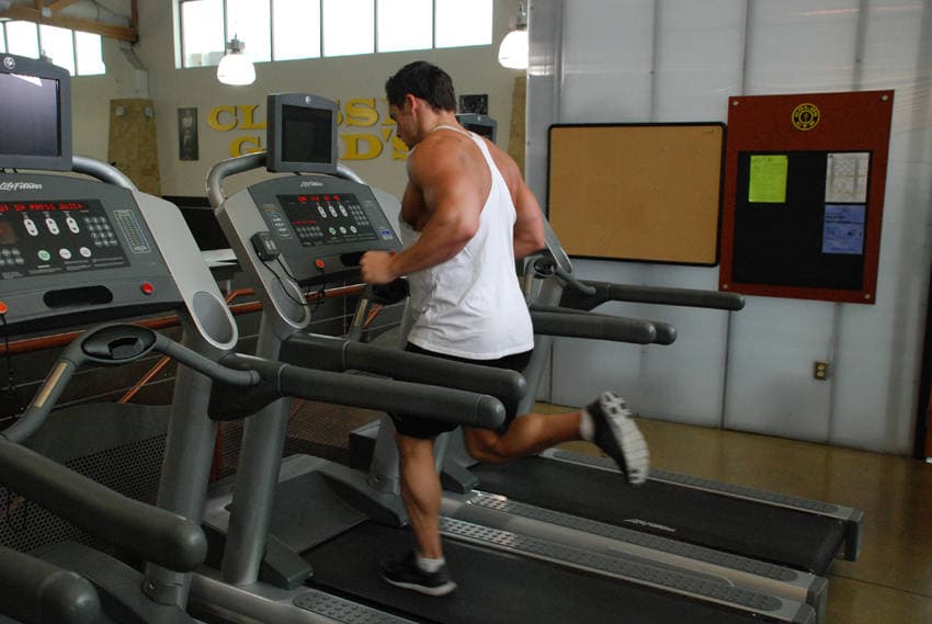 Running, Treadmill - ending position