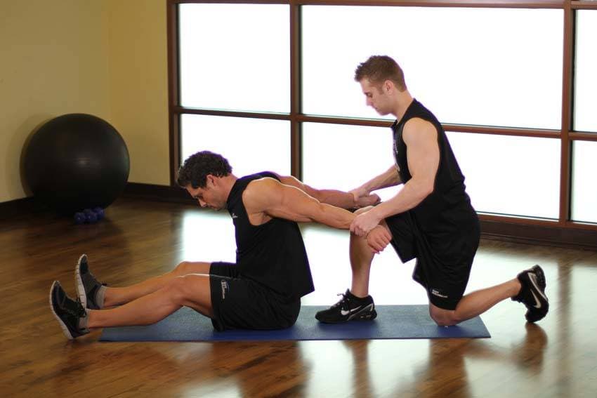 Seated Front Deltoid position 2