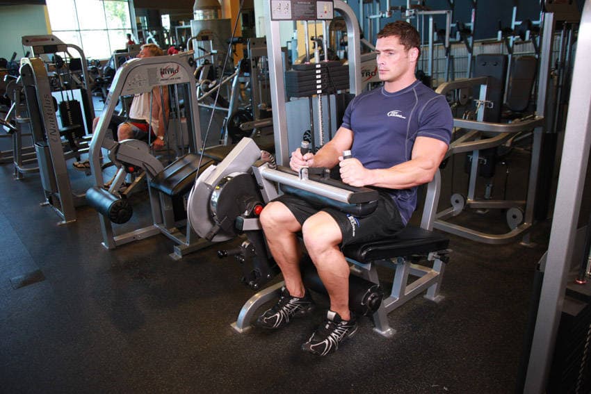 Seated Leg Curl - ending position