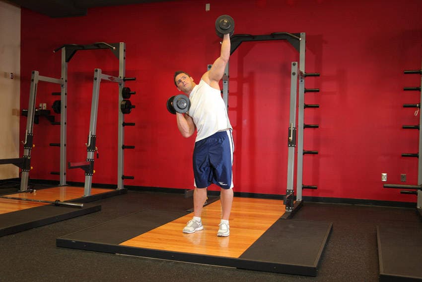 See-Saw Press (Alternating Side Press) - ending position