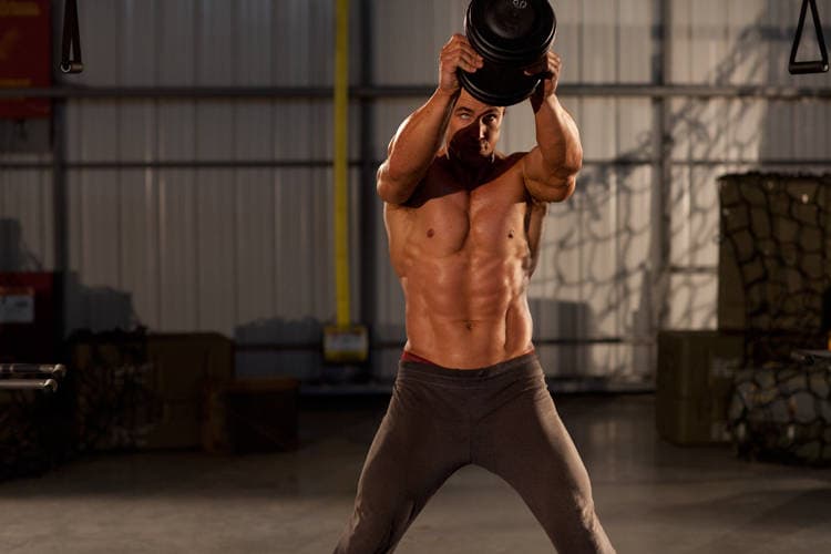 Single Dumbbell Raise - ending position