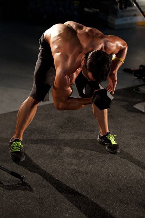 Standing Concentration Curl position 2