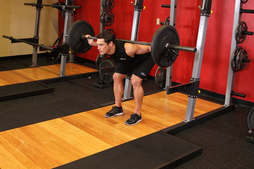 Stiff Leg Barbell Good Morning - ending position