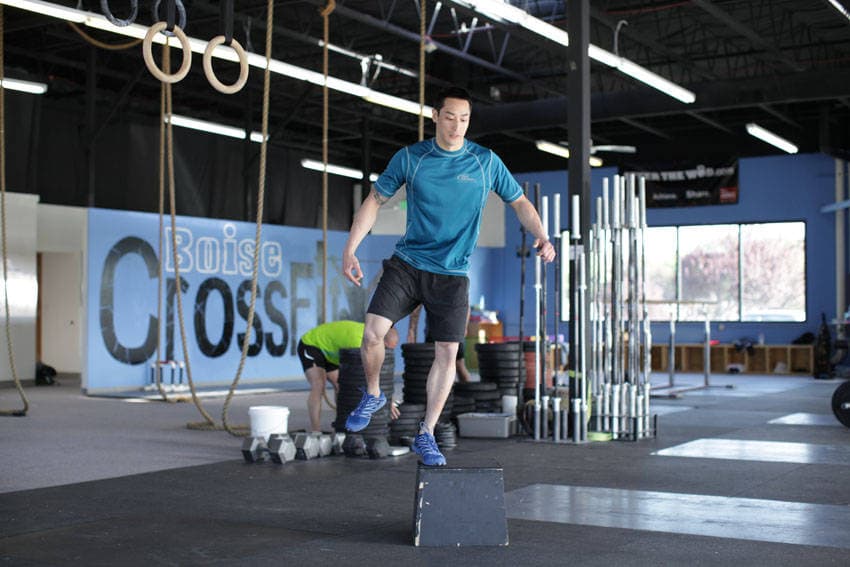 Stride Jump Crossover - ending position