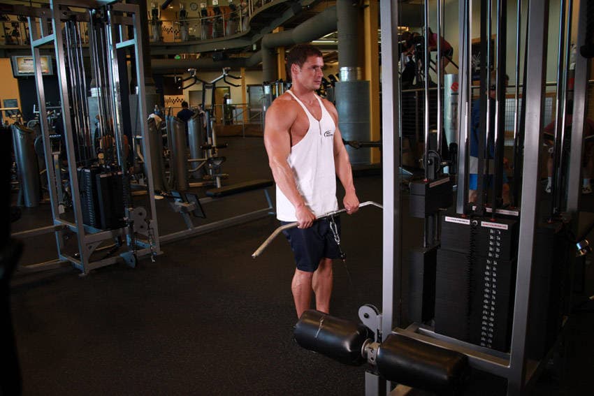 Upright Cable Row position 2