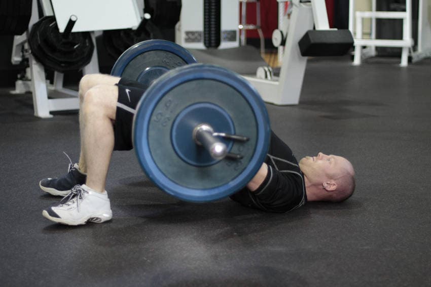 Barbell Glute Bridge position 2