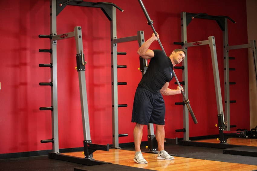 Barbell Side Bend position 2