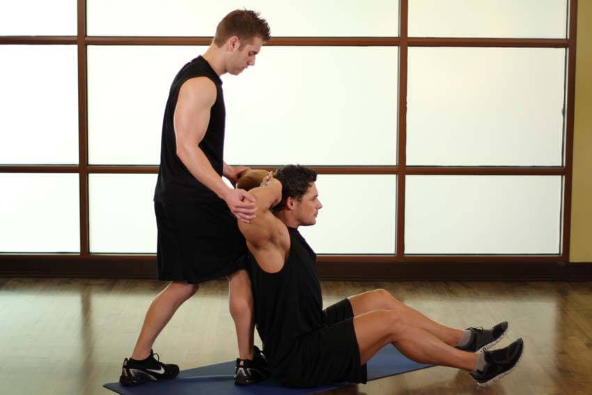 Behind Head Chest Stretch position 2