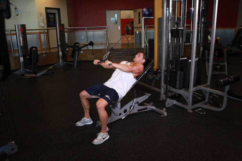 Cable Incline Pushdown position 2