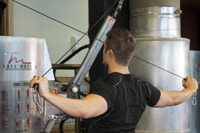 Cable Rear Delt Fly position 2