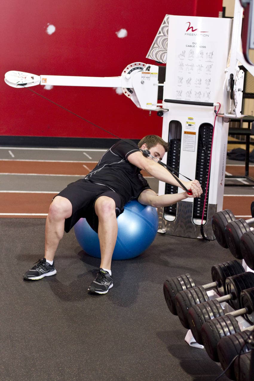 Cable Russian Twists position 2