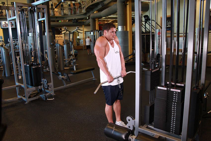 Cable Shrugs position 2