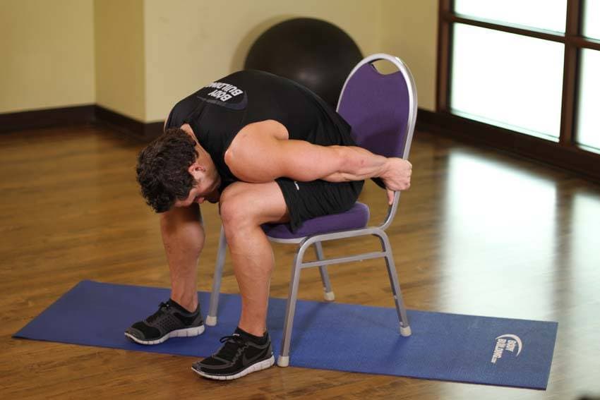 Chair Upper Body Stretch position 2