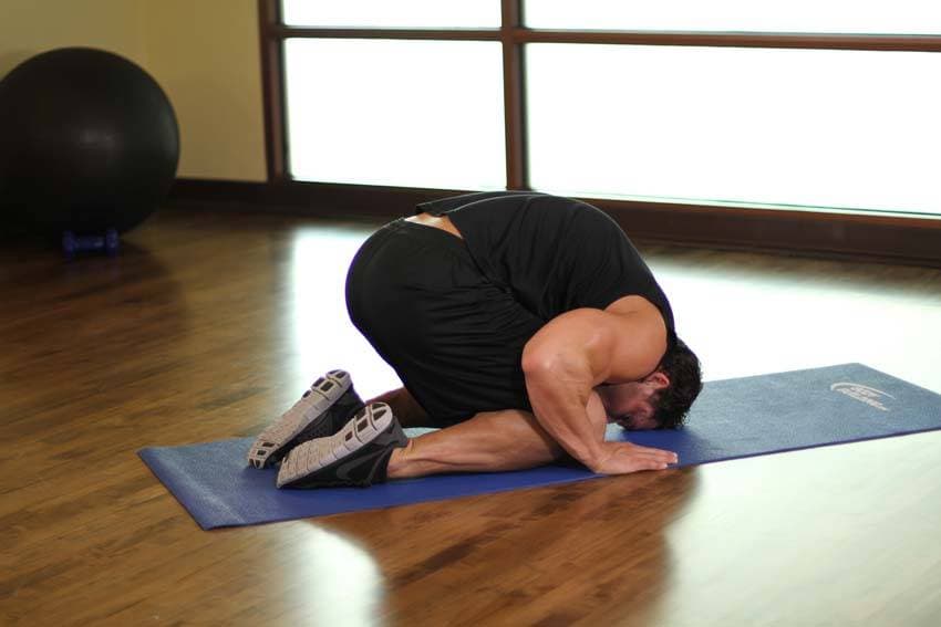 Child's Pose position 2