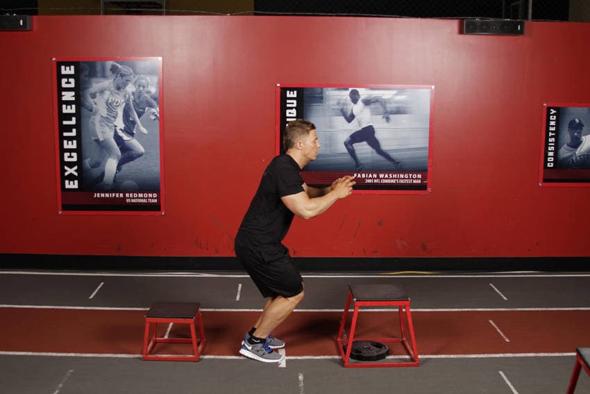 Depth Jump Leap position 2