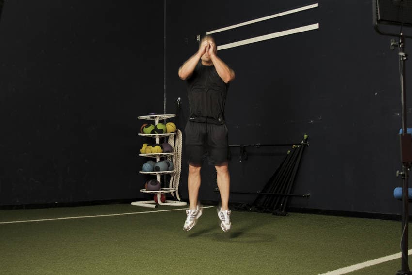 Double Leg Butt Kick position 2