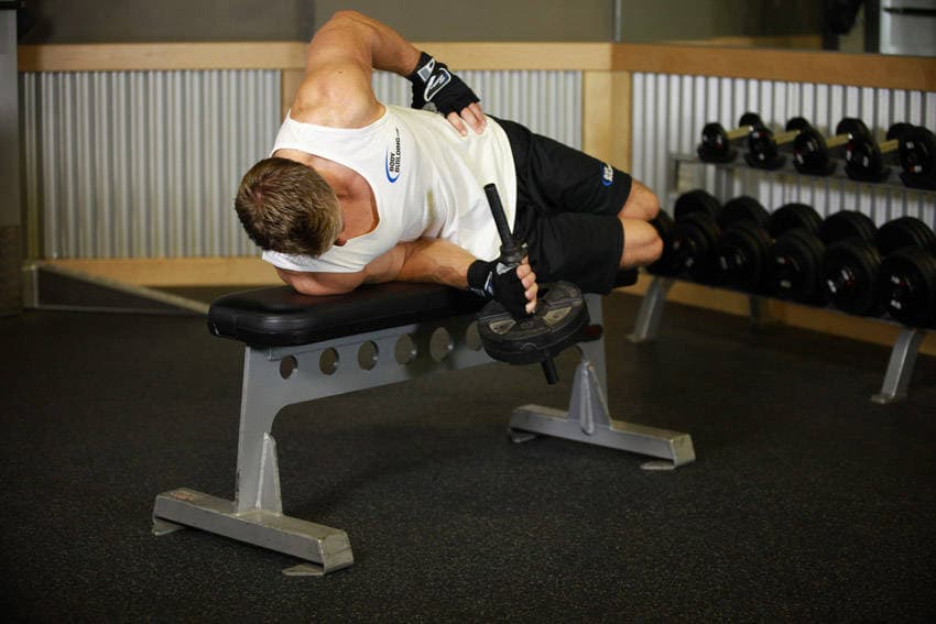 Dumbbell Lying Supination position 2