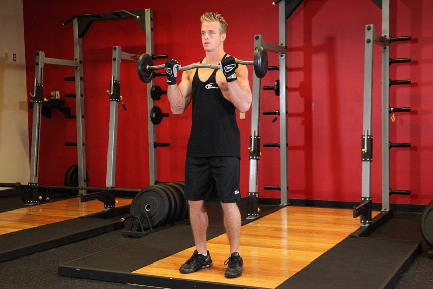 EZ-Bar Curl position 2