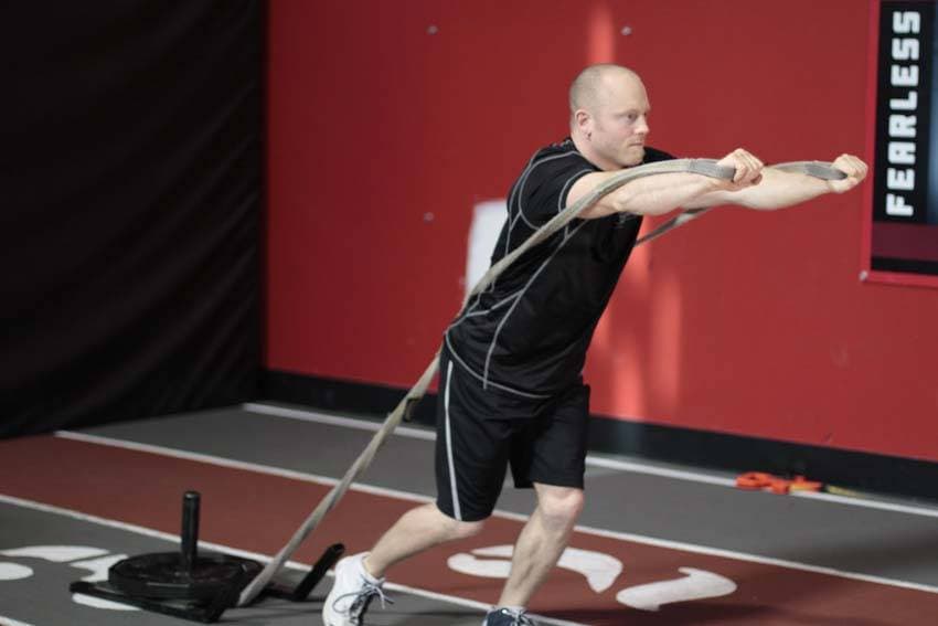 Forward Drag with Press - ending position